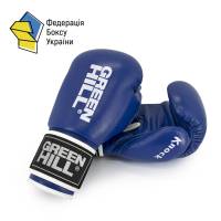 Боксерські рукавиці Green hill Рукавички KNOCK шкіра сині